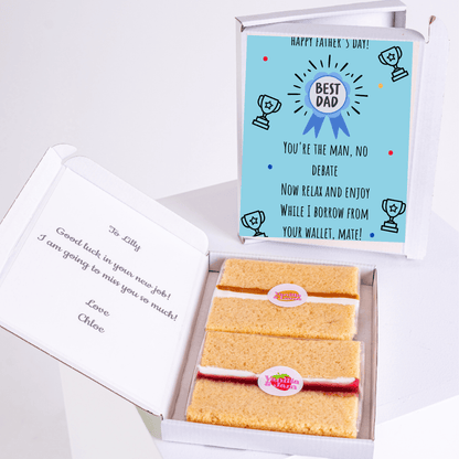 Father's Day gift box with Best Dad award card