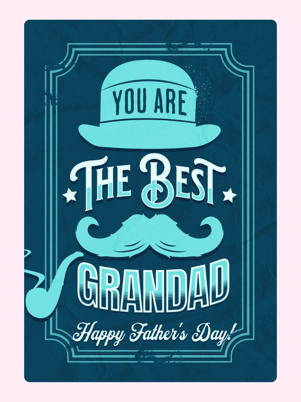 Best Grandad Father’s Day Cake Card, for grandparents