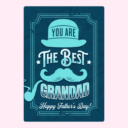 Best Grandad Father’s Day cake card design