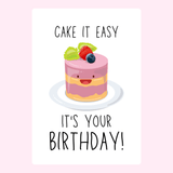 Personalised birthday cake cards