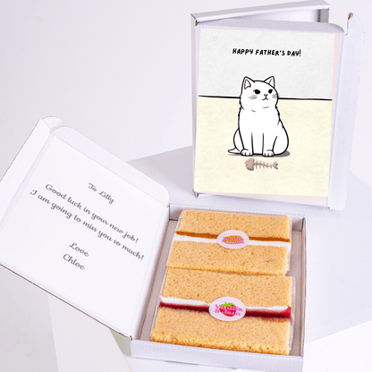 Father's Day gift box with cat design