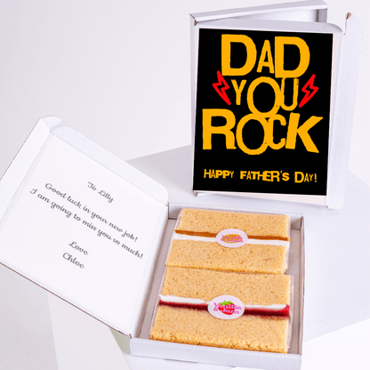 Dad You Rock cake card gift box