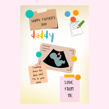 Daddy Father’s Day cake card design