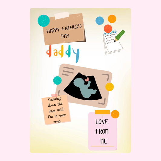 Daddy Father’s Day cake card design