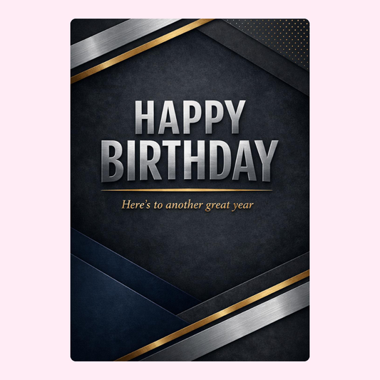 Elegant happy birthday card design