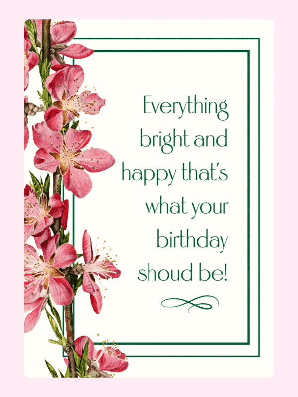 Bright & Happy Spring Birthday Cake Card