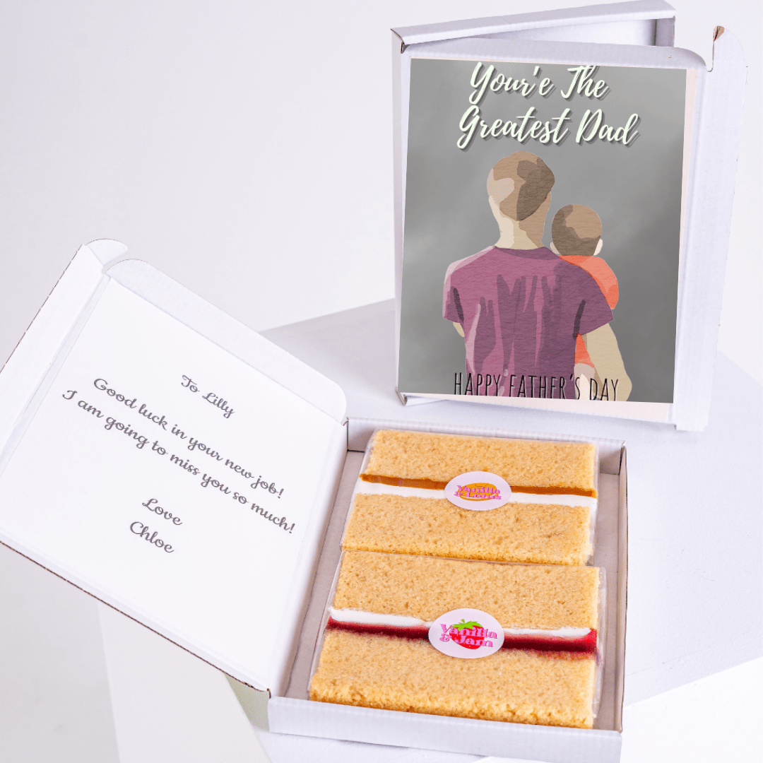 Happy Father’s Day card featuring greatest dad illustration and child design