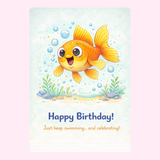 From the Pets birthday cake cards