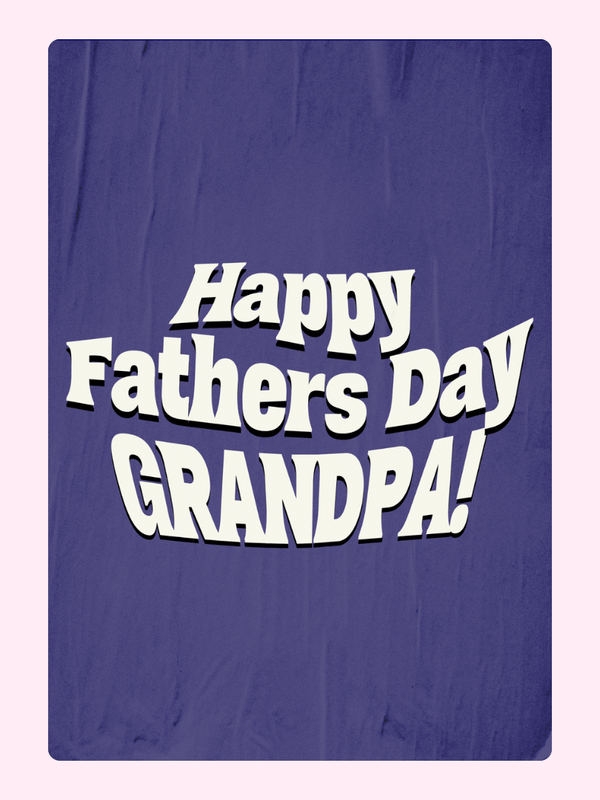 Happy Father’s Day Grandpa Cake Card, for grandparents