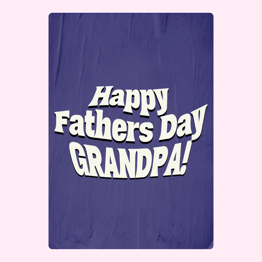 Happy Father’s Day Grandpa cake card design