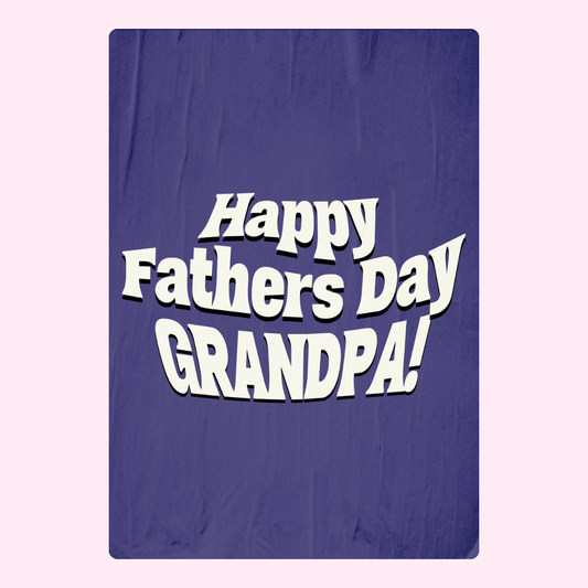 Happy Father’s Day Grandpa cake card design