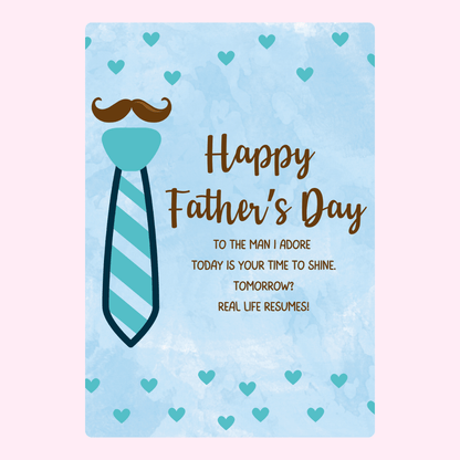 Man I Adore Father’s Day cake card design