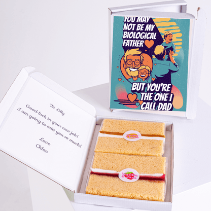 Father figure cake card gift box