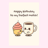 Partner birthday cake cards