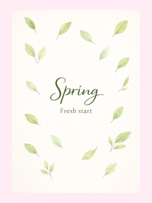 Spring Fresh Start Cake Card, just because
